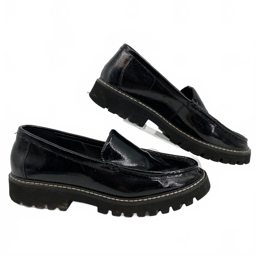 Donald J. Pliner Black Hope Patent Loafers | Women’s Size 9